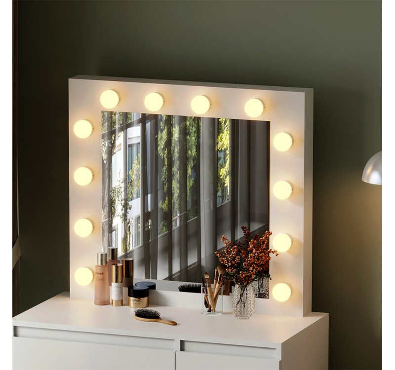 ΤΟΥΑΛΕΤΑ ΜΕ ΦΩΤΙΣΜΟ LED & ΣΥΡΤΑΡΙΑ KEITLIN HM2499.03 ΜΕΛΑΜΙΝΗ ΣΕ ΛΕΥΚΟ 80x40x140Υεκ.