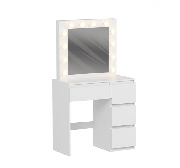 ΤΟΥΑΛΕΤΑ ΜΕ ΦΩΤΙΣΜΟ LED & ΣΥΡΤΑΡΙΑ KEITLIN HM2499.03 ΜΕΛΑΜΙΝΗ ΣΕ ΛΕΥΚΟ 80x40x140Υεκ.