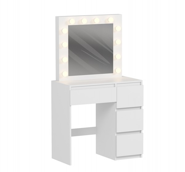 ΤΟΥΑΛΕΤΑ ΜΕ ΦΩΤΙΣΜΟ LED & ΣΥΡΤΑΡΙΑ KEITLIN HM2499.03 ΜΕΛΑΜΙΝΗ ΣΕ ΛΕΥΚΟ 80x40x140Υεκ.