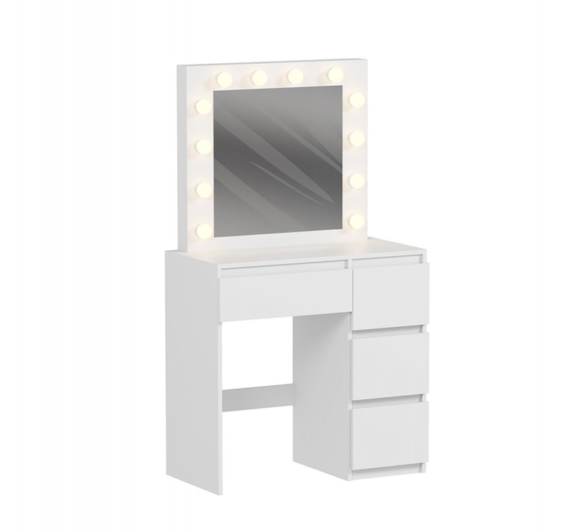 ΤΟΥΑΛΕΤΑ ΜΕ ΦΩΤΙΣΜΟ LED & ΣΥΡΤΑΡΙΑ KEITLIN HM2499.03 ΜΕΛΑΜΙΝΗ ΣΕ ΛΕΥΚΟ 80x40x140Υεκ.