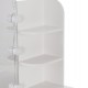 ΤΟΥΑΛΕΤΑ ΜΕ ΦΩΤΙΣΜΟ LED-ΡΑΦΙΑ-ΣΥΡΤΑΡΙΑ LAURYN HM2502.03 ΛΕΥΚΟ 108x40x140Υεκ