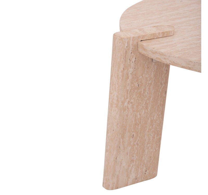 ΣΕΤ 2ΤΜΧ ΤΡΑΠΕΖΙΑ ΣΑΛΟΝΙΟΥ EQUIL HM9943.01 MDF ΜΕ ΜΕΛΑΜΙΝΗ-ΦΥΣΙΚΟ 66x66εκ + 87x87εκ
