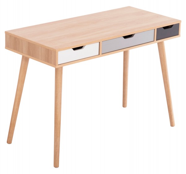 ΓΡΑΦΕΙΟ GAET HM18292 ΜΕΛΑΜΙΝΗ ΣΕ SONAMA-ΓΚΡΙ-ΛΕΥΚΟ-ΜΠΕΖ 110x50x76.5Υεκ.