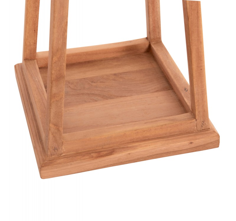 ΕΠΙΤΡΑΠΕΖΙΟ ΔΙΑΚΟΣΜΗΤΙΚΟ ΦΑΝΑΡΙ ΓΙΑ ΚΕΡΙ RAMI HM4584 ΞΥΛΟ TEAK ΦΥΣΙΚΟ 25x25x39-67Υεκ.