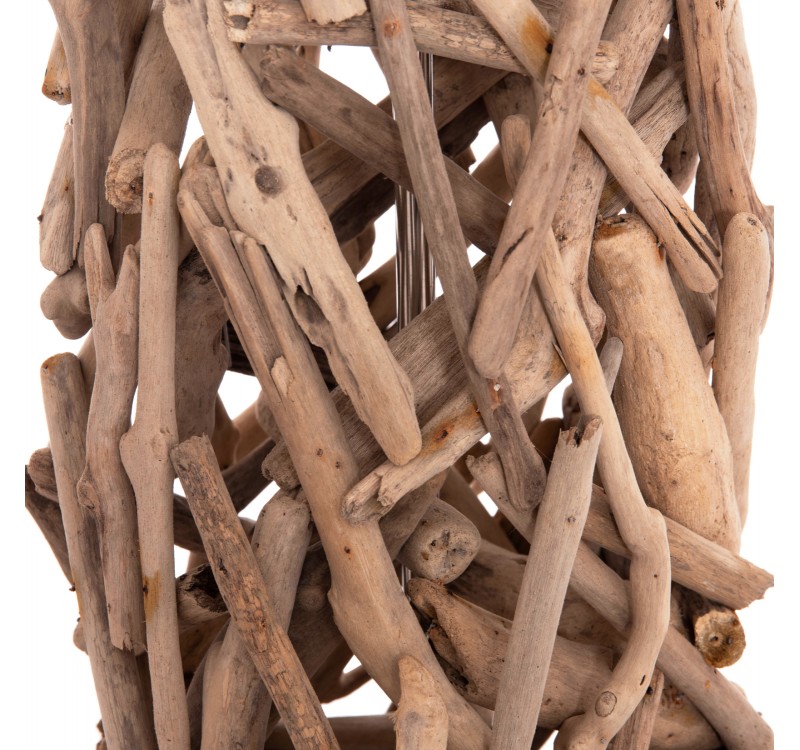 ΔΙΑΚΟΣΜΗΤΙΚΟ ΦΩΤΙΣΤΙΚΟ ΔΑΠΕΔΟΥ ALTAR HM4429 DRIFTWOOD--ΛΕΥΚΟ PVC Φ45x153Υεκ.