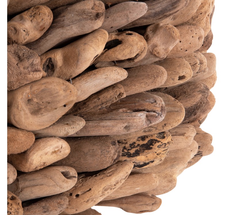 ΤΡΑΠΕΖΙ ΣΑΛΟΝΙΟΥ ΟΒΑΛ SPARROW HM9962 DRIFTWOOD--ΓΥΑΛΙ 106x55,5x50,5Υεκ.