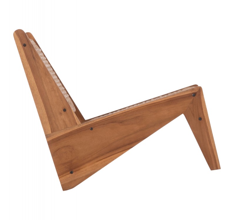ΚΑΡΕΚΛΑ LOUNGE LUKILLA HM9913 ΞΥΛΟ TEAK ΣΕ ΦΥΣΙΚΟ--ΣΥΝΘ.ΣΧΟΙΝΙ ΜΠΕΖ 55,5x74x65Υεκ.