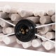 ΕΠΙΤΡΑΠΕΖΙΟ ΦΩΤΙΣΤΙΚΟ TWIGGY HM4426 DRIFTWOOD & ΚΑΠΕΛΟ ΣΕ ΛΕΥΚΟ 50,5x16,5x40Υεκ.
