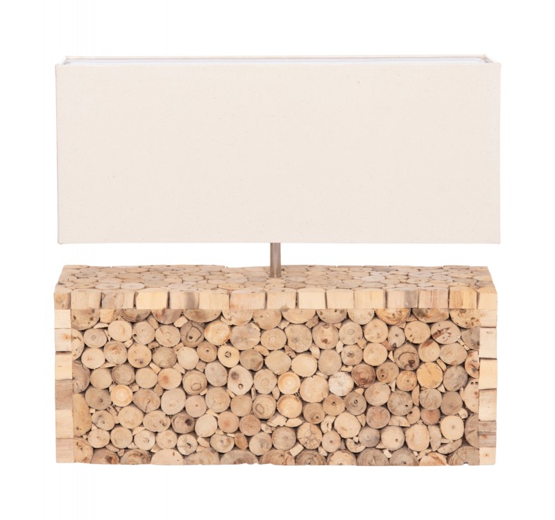 ΕΠΙΤΡΑΠΕΖΙΟ ΦΩΤΙΣΤΙΚΟ TWIGGY HM4437 DRIFTWOOD & ΛΕΥΚΟ ΚΑΠΕΛΟ 50.5x16x45.5Υεκ.