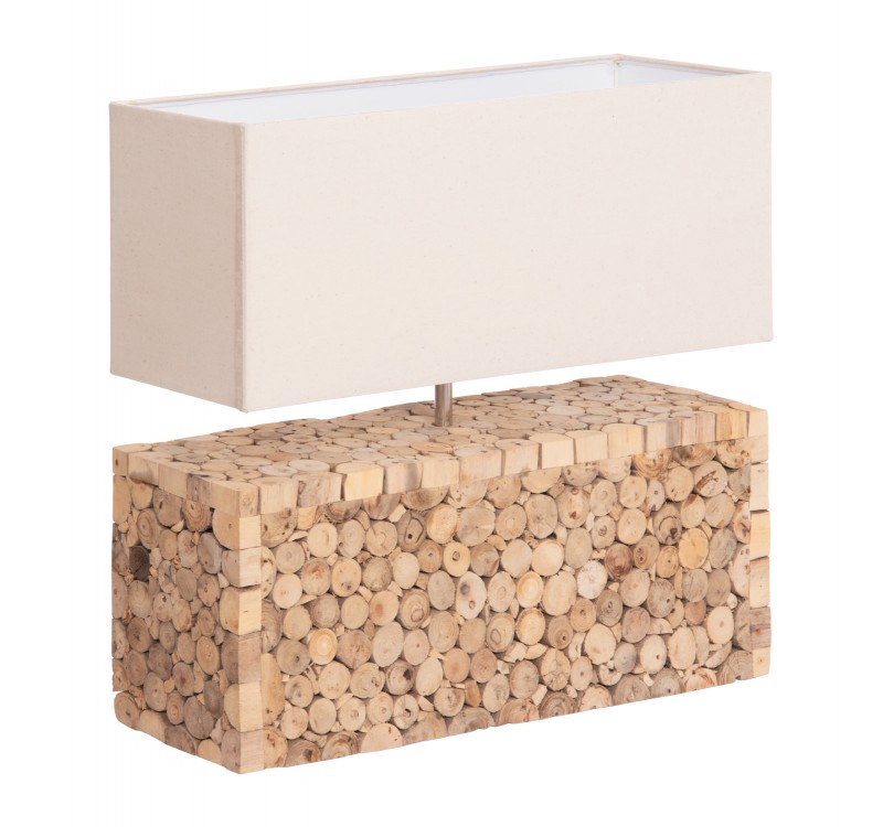 ΕΠΙΤΡΑΠΕΖΙΟ ΦΩΤΙΣΤΙΚΟ TWIGGY HM4437 DRIFTWOOD & ΛΕΥΚΟ ΚΑΠΕΛΟ 50.5x16x45.5Υεκ.