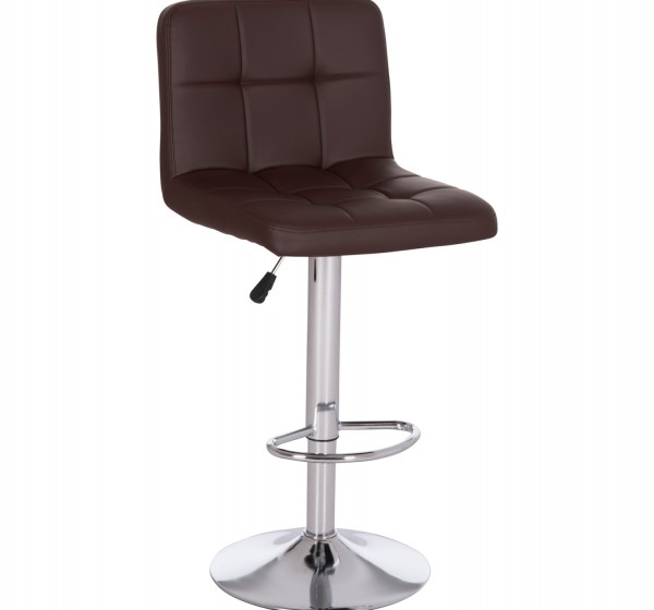 ΣΚΑΜΠΟ ΜΠΑΡ ΠΕΡΙΣΤΡΕΦΟΜΕΝΟ DIANA HM202.23 ΚΑΦΕ PU--ΜΕΤΑΛΛΟ ΧΡΩΜΙΟ 44x52x109Υεκ.