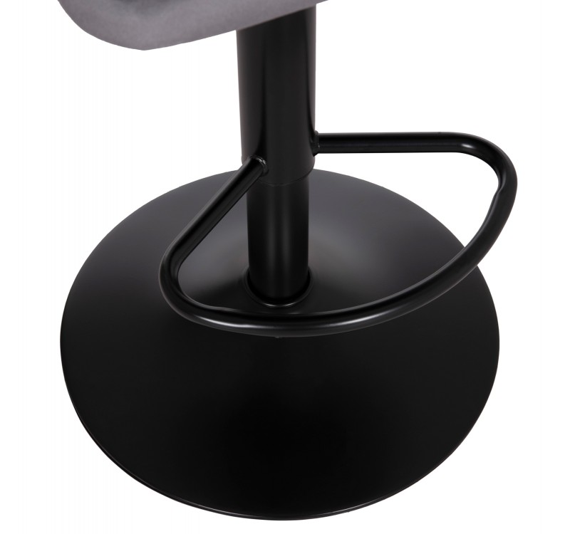 ΣΚΑΜΠΟ ΜΠΑΡ ΠΕΡΙΣΤΡΕΦΟΜΕΝΟ DIANA HM202.41 ΓΚΡΙ ΒΕΛΟΥΔΟ--ΜΕΤΑΛΛΟ ΜΑΥΡΟ ΜΑΤ 44x52x109Υεκ