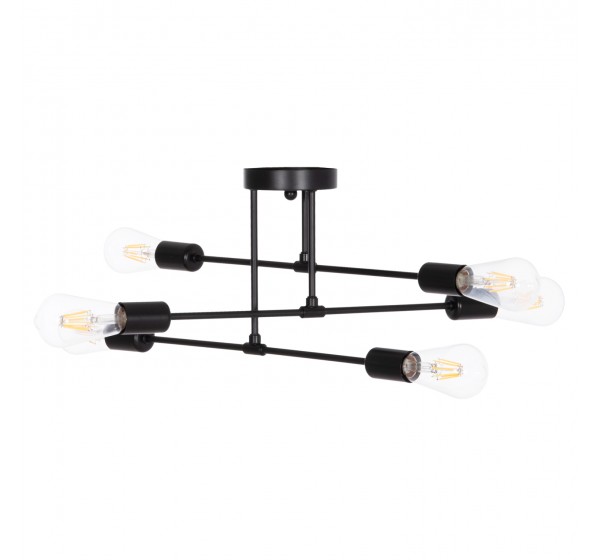 ΦΩΤΙΣΤΙΚΟ ΟΡΟΦΗΣ ΠΟΛΥΦΩΤΟ LIGHTY HM7427.11 ΜΕΤΑΛΛΟ ΣΕ ΜΑΥΡΟ 51x51x23Υεκ.