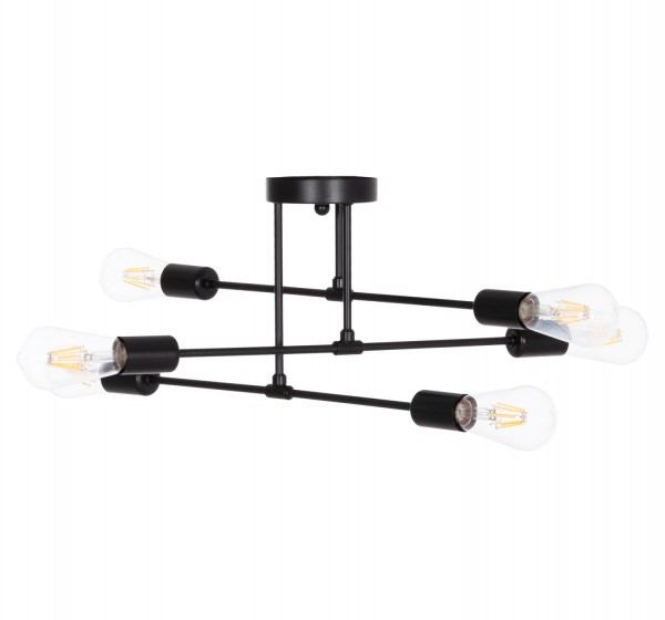 ΦΩΤΙΣΤΙΚΟ ΟΡΟΦΗΣ ΠΟΛΥΦΩΤΟ LIGHTY HM7427.11 ΜΕΤΑΛΛΟ ΣΕ ΜΑΥΡΟ 51x51x23Υεκ.