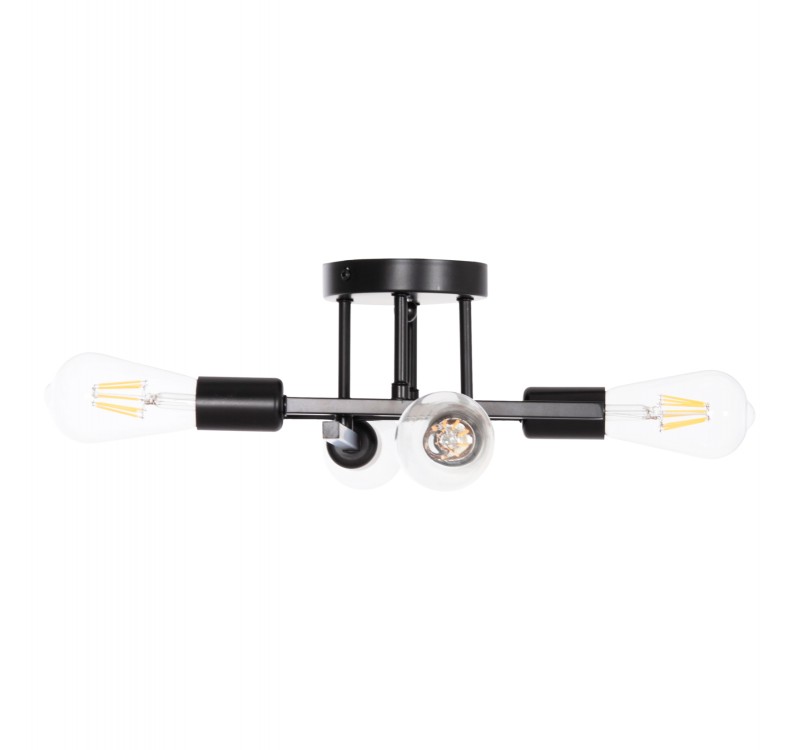 ΦΩΤΙΣΤΙΚΟ ΟΡΟΦΗΣ ΠΟΛΥΦΩΤΟ LIGHTY HM7428.11 ΜΕΤΑΛΛΟ ΣΕ ΜΑΥΡΟ 28x28x15Υεκ.