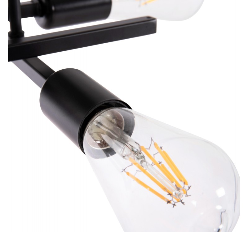ΦΩΤΙΣΤΙΚΟ ΟΡΟΦΗΣ ΠΟΛΥΦΩΤΟ LIGHTY HM7428.11 ΜΕΤΑΛΛΟ ΣΕ ΜΑΥΡΟ 28x28x15Υεκ.