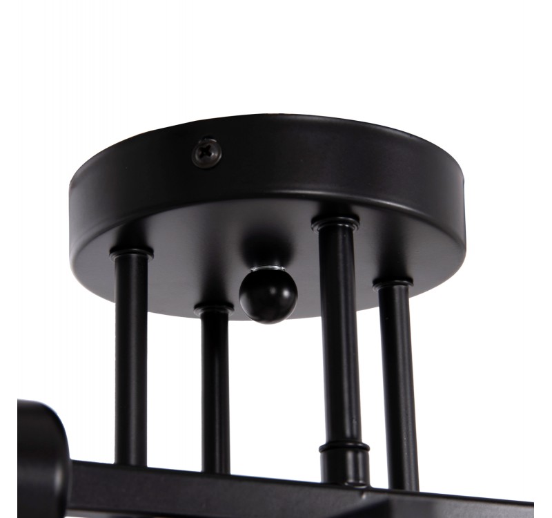 ΦΩΤΙΣΤΙΚΟ ΟΡΟΦΗΣ ΠΟΛΥΦΩΤΟ LIGHTY HM7428.11 ΜΕΤΑΛΛΟ ΣΕ ΜΑΥΡΟ 28x28x15Υεκ.