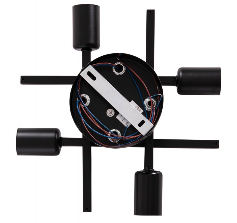 ΦΩΤΙΣΤΙΚΟ ΟΡΟΦΗΣ ΠΟΛΥΦΩΤΟ LIGHTY HM7428.11 ΜΕΤΑΛΛΟ ΣΕ ΜΑΥΡΟ 28x28x15Υεκ.