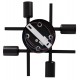 ΦΩΤΙΣΤΙΚΟ ΟΡΟΦΗΣ ΠΟΛΥΦΩΤΟ LIGHTY HM7428.11 ΜΕΤΑΛΛΟ ΣΕ ΜΑΥΡΟ 28x28x15Υεκ.