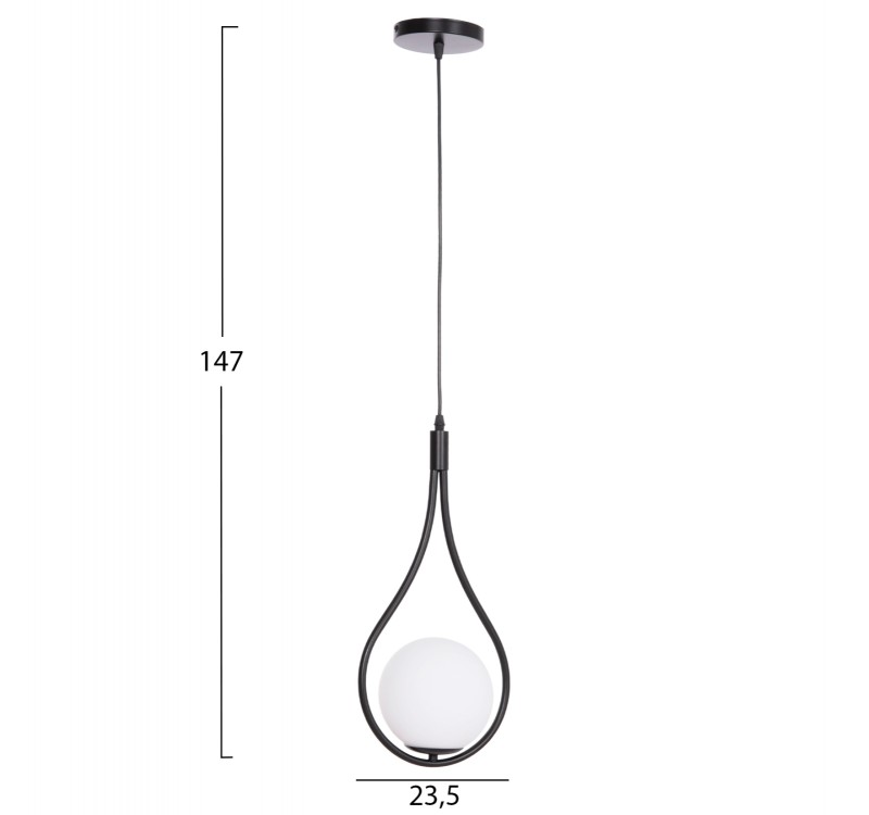ΦΩΤΙΣΤΙΚΟ ΟΡΟΦΗΣ DROPLET HM7503.11 ΜΕΤΑΛΛΟ ΣΕ ΜΑΥΡΟ-ΛΕΥΚΟΣ ΓΛΟΜΠΟΣ 23,5x12x147Υεκ.