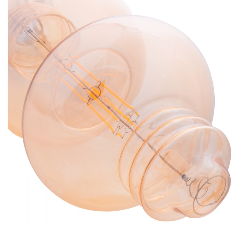 ΦΩΤΙΣΤΙΚΟ ΟΡΟΦΗΣ ΚΡΕΜΑΣΤΟ ΜΕ ΛΑΜΠΤΗΡΑ HM11929.01--ΣΧΟΙΝΙ 1m ΠΑΧΟΥΣ 2cm-ΝΤΟΥΙ Ε27