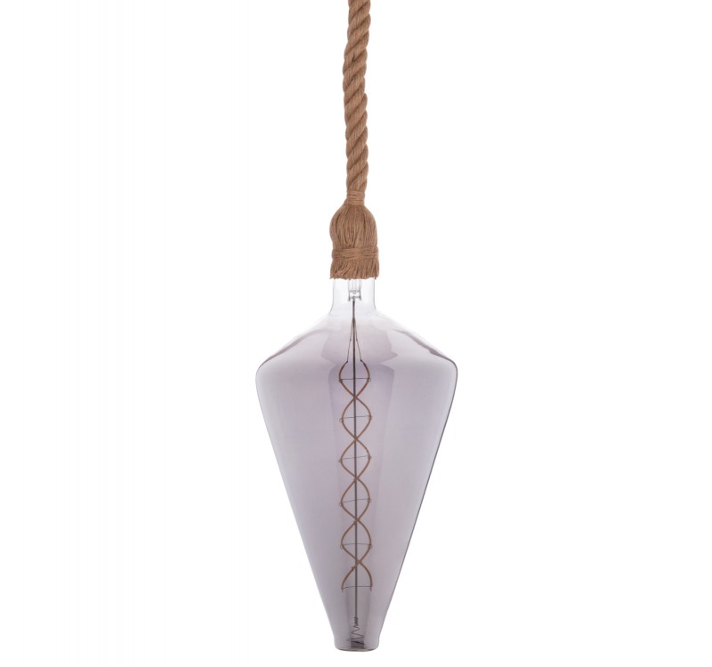 ΦΩΤΙΣΤΙΚΟ ΟΡΟΦΗΣ ΚΡΕΜΑΣΤΟ ΜΕ ΛΑΜΠΤΗΡΑ HM11930.02--ΣΧΟΙΝΙ 1m ΠΑΧΟΥΣ 2cm-ΝΤΟΥΙ Ε27