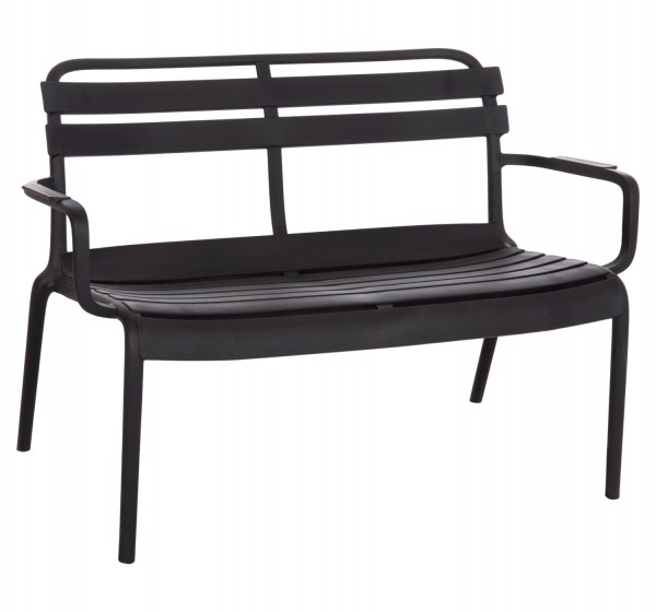 ΠΑΓΚΑΚΙ ΠΟΛΥΠΡΟΠΥΛΕΝΙΟΥ 2ΘΕΣΙΟ KORVER HM6332.02 ΜΑΥΡΟ 113x65x76Υεκ.