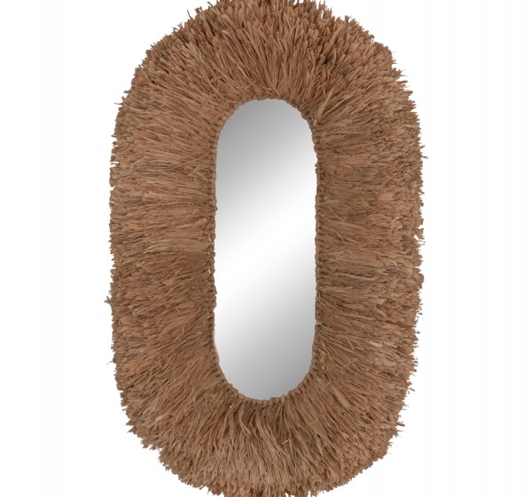 ΚΑΘΡΕΠΤΗΣ ΤΟΙΧΟΥ ΟΒΑΛ HM4711 ΠΛΑΙΣΙΟ ΙΝΕΣ ΣΙΖΑΛ ΣΕ ΧΡΩΜΑ ΦΥΣΙΚΟ 95x60x15(πάχος)εκ.