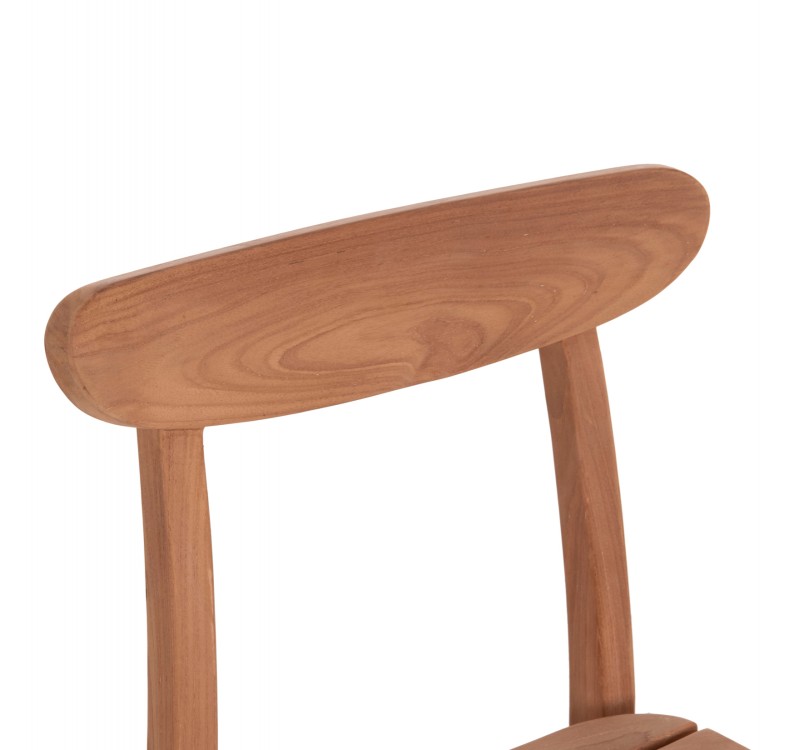 ΚΑΡΕΚΛΑ ΤΡΑΠΕΖΑΡΙΑΣ ΕΞ.ΧΩΡΟΥ ROBBIE HM18115 ΞΥΛΟ TEAK--ΦΥΣΙΚΟ 48x51x82Υεκ.