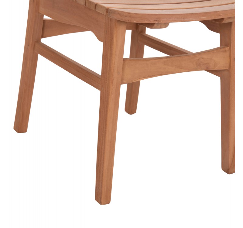 ΚΑΡΕΚΛΑ ΤΡΑΠΕΖΑΡΙΑΣ ΕΞ.ΧΩΡΟΥ ROBBIE HM18115 ΞΥΛΟ TEAK--ΦΥΣΙΚΟ 48x51x82Υεκ.