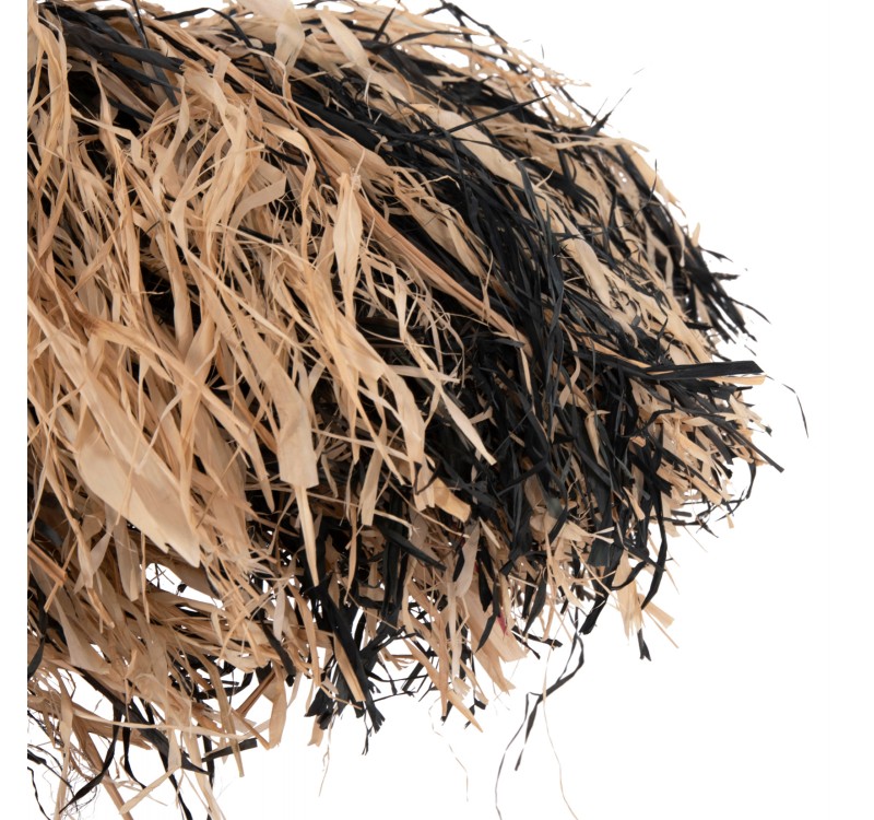 ΦΩΤΙΣΤΙΚΟ ΟΡΟΦΗΣ ORDEM HM4715 ΚΑΠΕΛΟ ΙΝΕΣ SISAL & ΜΠΑΝΑΝΑΣ-ΜΑΥΡΟ & ΦΥΣΙΚΟ Φ75εκ