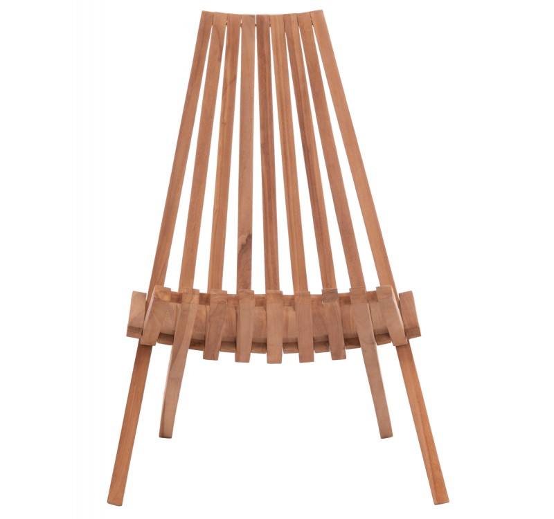 ΠΟΛΥΘΡΟΝΑ LOUNGE ΠΤΥΣΣΟΜΕΝΗ SHIGAO HM18112 ΞΥΛΟ TEAK--ΦΥΣΙΚΟ 61x88.5x89Υεκ.