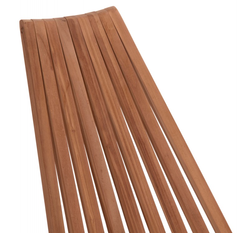 ΠΟΛΥΘΡΟΝΑ LOUNGE ΠΤΥΣΣΟΜΕΝΗ SHIGAO HM18112 ΞΥΛΟ TEAK--ΦΥΣΙΚΟ 61x88.5x89Υεκ.