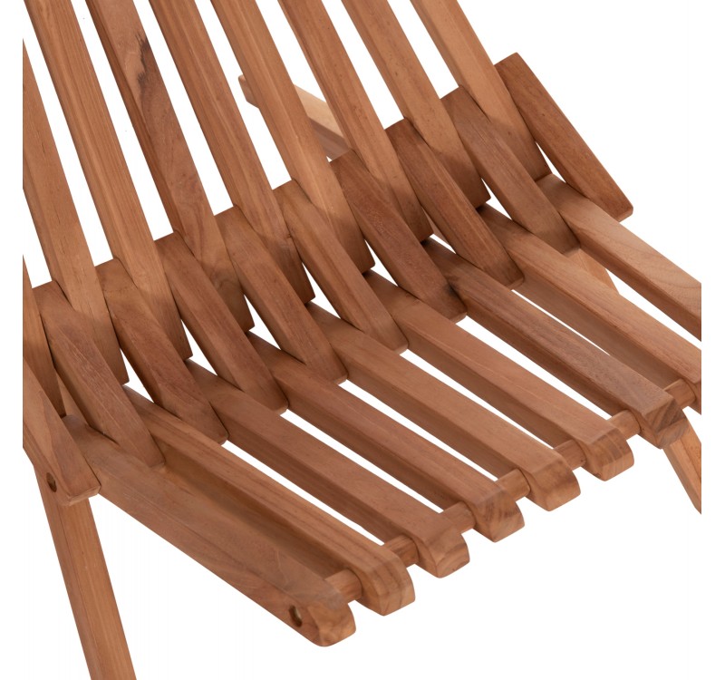ΠΟΛΥΘΡΟΝΑ LOUNGE ΠΤΥΣΣΟΜΕΝΗ SHIGAO HM18112 ΞΥΛΟ TEAK--ΦΥΣΙΚΟ 61x88.5x89Υεκ.