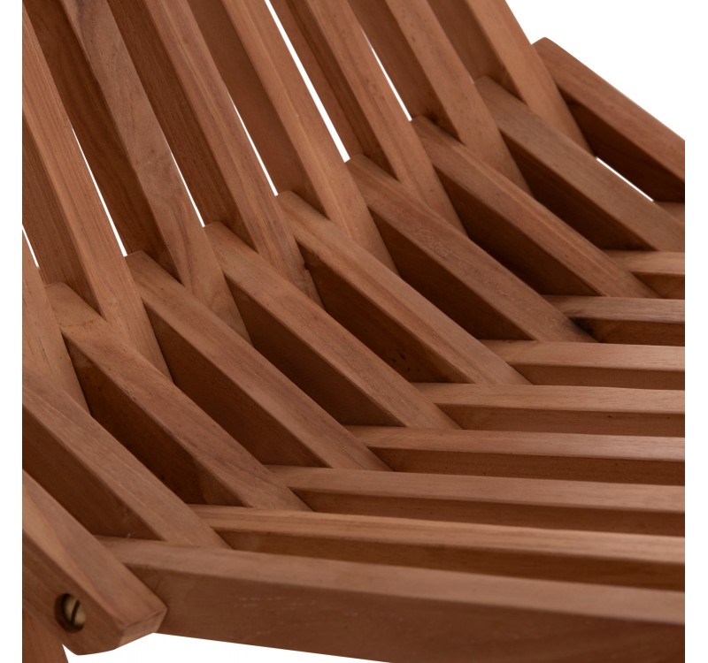 ΠΟΛΥΘΡΟΝΑ LOUNGE ΠΤΥΣΣΟΜΕΝΗ SHIGAO HM18112 ΞΥΛΟ TEAK--ΦΥΣΙΚΟ 61x88.5x89Υεκ.