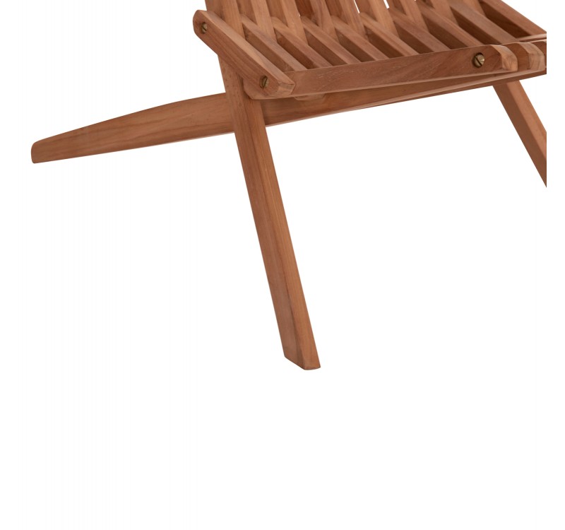 ΠΟΛΥΘΡΟΝΑ LOUNGE ΠΤΥΣΣΟΜΕΝΗ SHIGAO HM18112 ΞΥΛΟ TEAK--ΦΥΣΙΚΟ 61x88.5x89Υεκ.