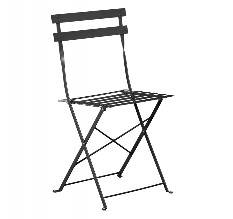 ΚΑΡΕΚΛΑ ΖΑΠΠΕΙΟΥ ΠΤΥΣΣΟΜΕΝΗ SOPHIE HM6337.02 ΜΕΤΑΛΛΙΚΗ ΜΑΥΡΗ 41x43x80Υεκ.