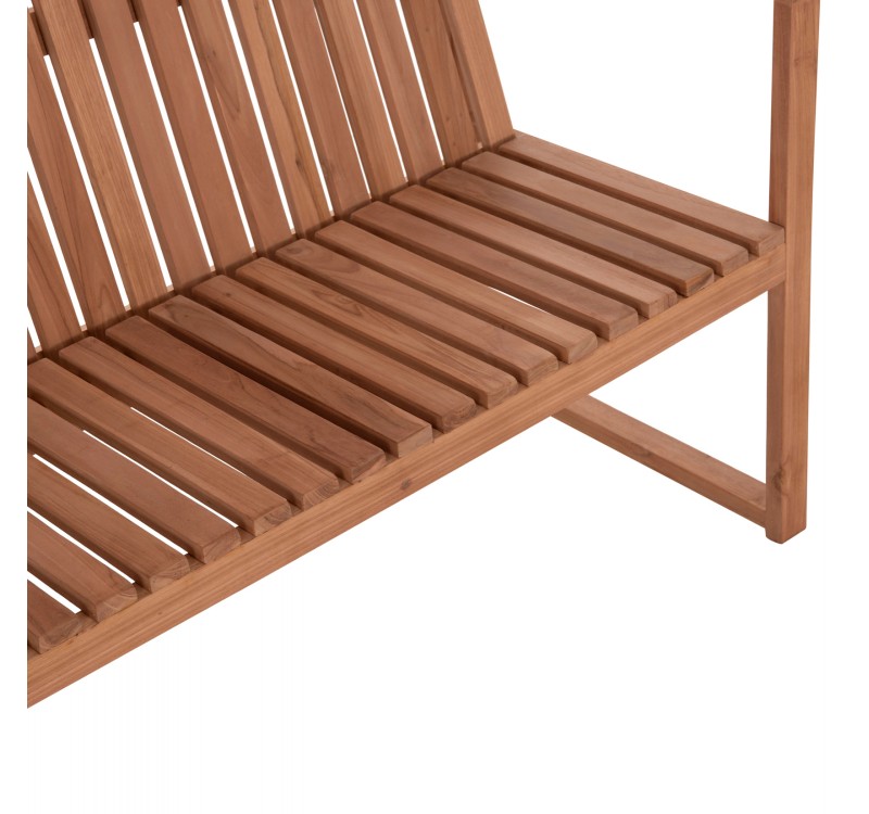 ΠΑΓΚΑΚΙ ΚΗΠΟΥ 2ΘΕΣΙΟ VED HM18124 ΞΥΛΟ TEAK--ΦΥΣΙΚΟ ΧΡΩΜΑ 130x60x86Υεκ.