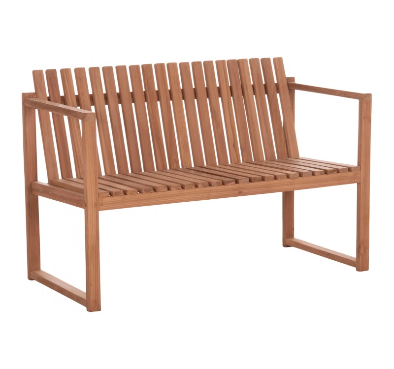 ΠΑΓΚΑΚΙ ΚΗΠΟΥ 2ΘΕΣΙΟ VED HM18124 ΞΥΛΟ TEAK--ΦΥΣΙΚΟ ΧΡΩΜΑ 130x60x86Υεκ.