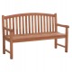 ΠΑΓΚΑΚΙ ΚΗΠΟΥ 3ΘΕΣΙΟ ELENA HM18125 ΞΥΛΟ TEAK--ΦΥΣΙΚΟ 150x61x95Υεκ.