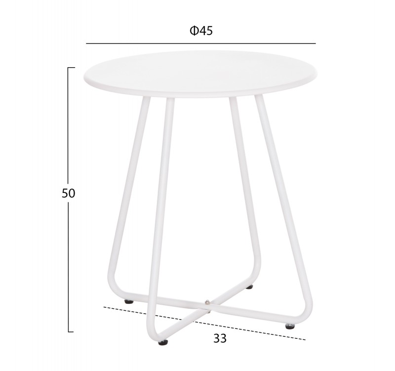 ΣΕΤ LOUNGE 3TMX ΕΞ.ΧΩΡΟΥ OREGO HM21107.02 ΑΛΟΥΜΙΝΙΟ & ΜΕΤΑΛΛΟ ΣΕ ΛΕΥΚΟ