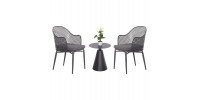 ΣΕΤ LOUNGE 3TMX ΕΞ.ΧΩΡΟΥ OREGO HM21106.01 ΑΛΟΥΜΙΝΙΟ ΣΕ ΣΚΟΥΡΟ ΓΚΡΙ