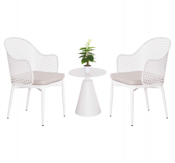 ΣΕΤ LOUNGE 3TMX ΕΞ.ΧΩΡΟΥ OREGO HM21106.02 ΑΛΟΥΜΙΝΙΟ ΣΕ ΛΕΥΚΟ