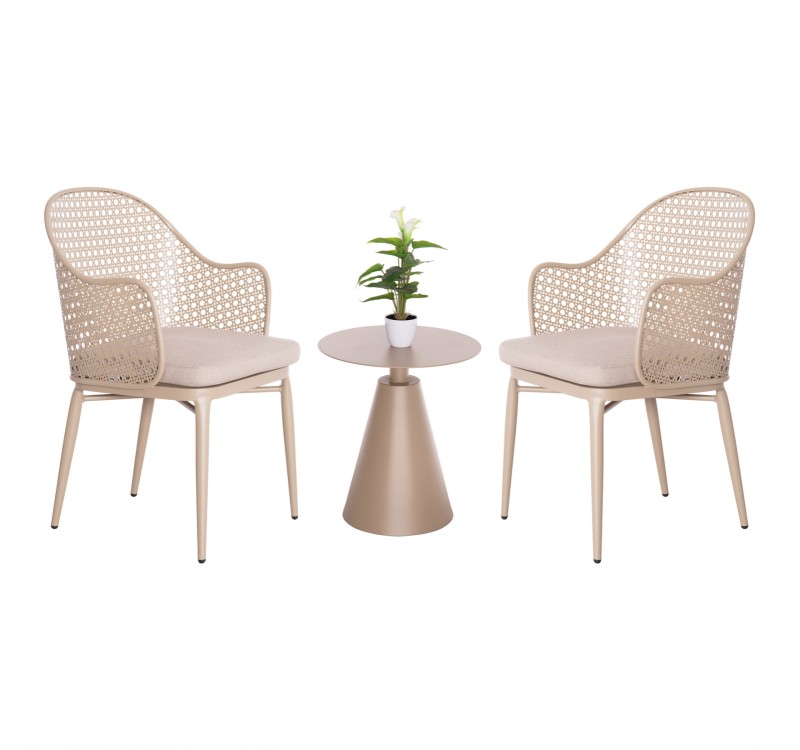 ΣΕΤ LOUNGE 3TMX ΕΞ.ΧΩΡΟΥ OREGO HM21106.03 ΑΛΟΥΜΙΝΙΟ ΣΕ ΚΑΠΟΥΤΣΙΝΟ