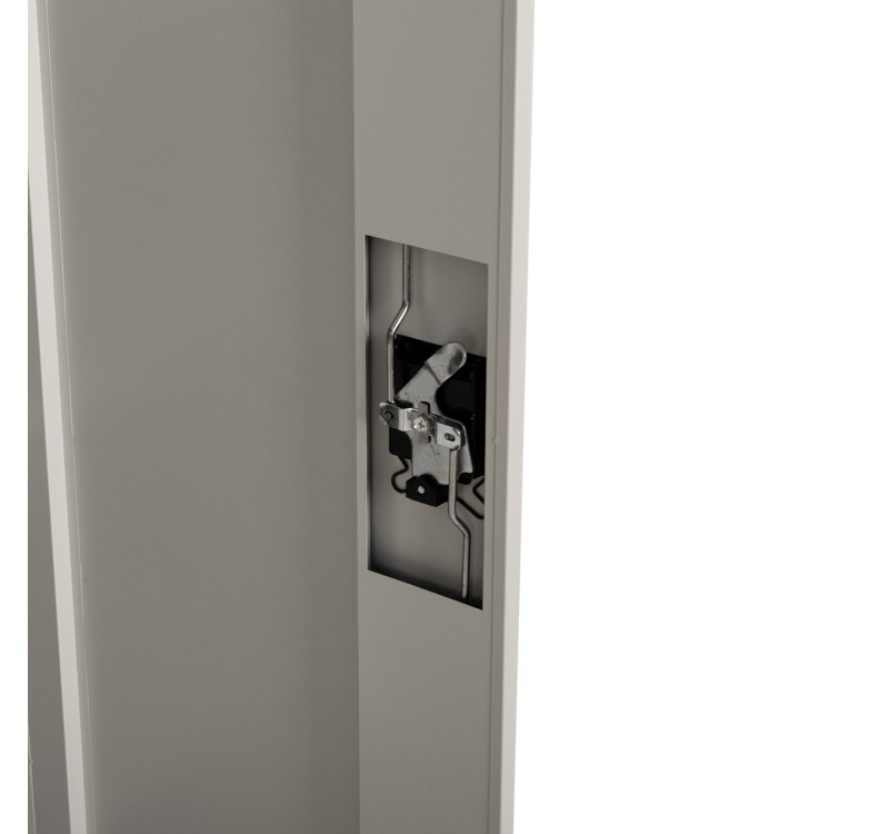 ΝΤΟΥΛΑΠΑ ΜΕΤΑΛΛΙΚΗ DURON HM21000 ΔΙΦΥΛΛΗ ΜΕ 5 ΑΠΟΘ.ΧΩΡΟΥΣ & ΠΟΔΙΑ- ΓΚΡΙ 90Χ40Χ190Yεκ