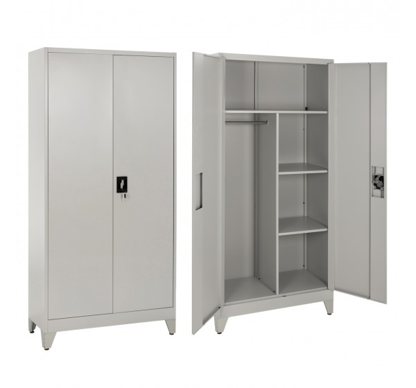 ΝΤΟΥΛΑΠΑ ΜΕΤΑΛΛΙΚΗ ΜΕ ΠΟΔΙΑ CLOD HM11998 2ΦΥΛΛΗ ΜΕ ΧΩΡΙΣΜΑ-ΑΝΟΙΧΤΟ ΓΚΡΙ 90Χ40Χ190Yεκ