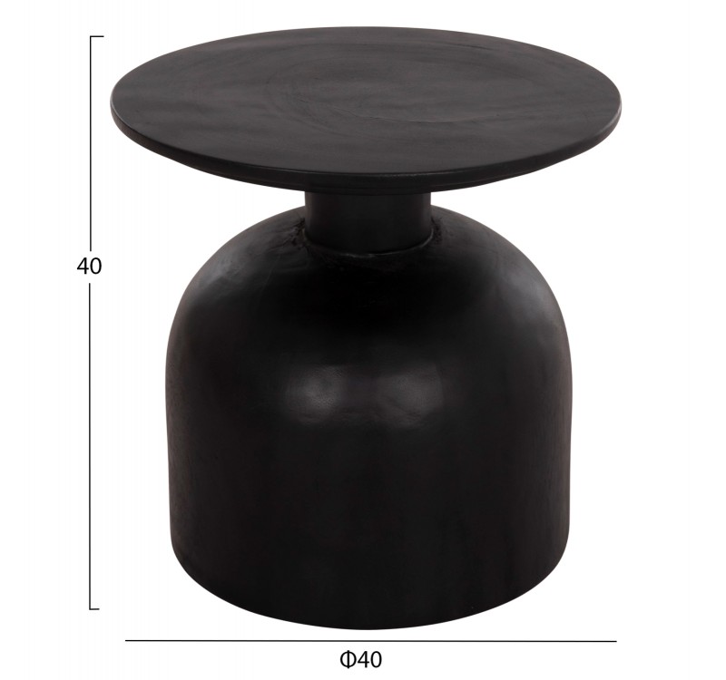 ΒΟΗΘΗΤΙΚΟ ΤΡΑΠΕΖΑΚΙ PUMBE-s HM9892.12 ΞΥΛΟ SUAR--ΜΑΥΡΟ Φ40x40Υεκ