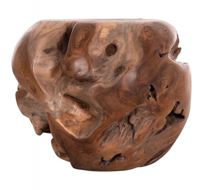 ΒΟΗΘΗΤΙΚΟ ΤΡΑΠΕΖΙ LOGGY HM18295 ΞΥΛΟ TEAK--ΦΥΣΙΚΟ 50x50x50Υεκ.