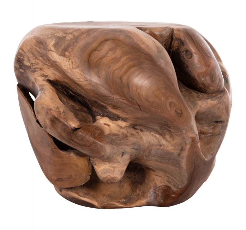 ΒΟΗΘΗΤΙΚΟ ΤΡΑΠΕΖΙ LOGGY HM18295 ΞΥΛΟ TEAK--ΦΥΣΙΚΟ 50x50x50Υεκ.