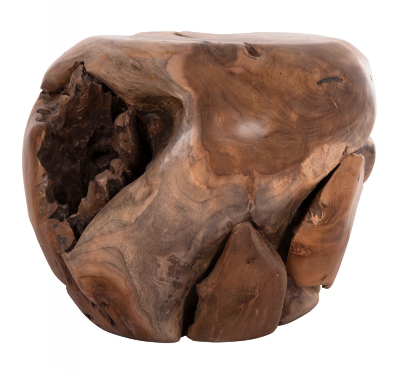 ΒΟΗΘΗΤΙΚΟ ΤΡΑΠΕΖΙ LOGGY HM18295 ΞΥΛΟ TEAK--ΦΥΣΙΚΟ 50x50x50Υεκ.